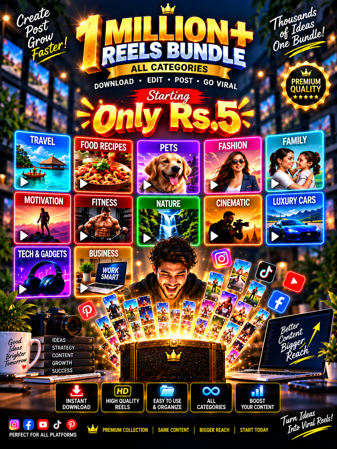 1 Million+ Trending Reels Bundle