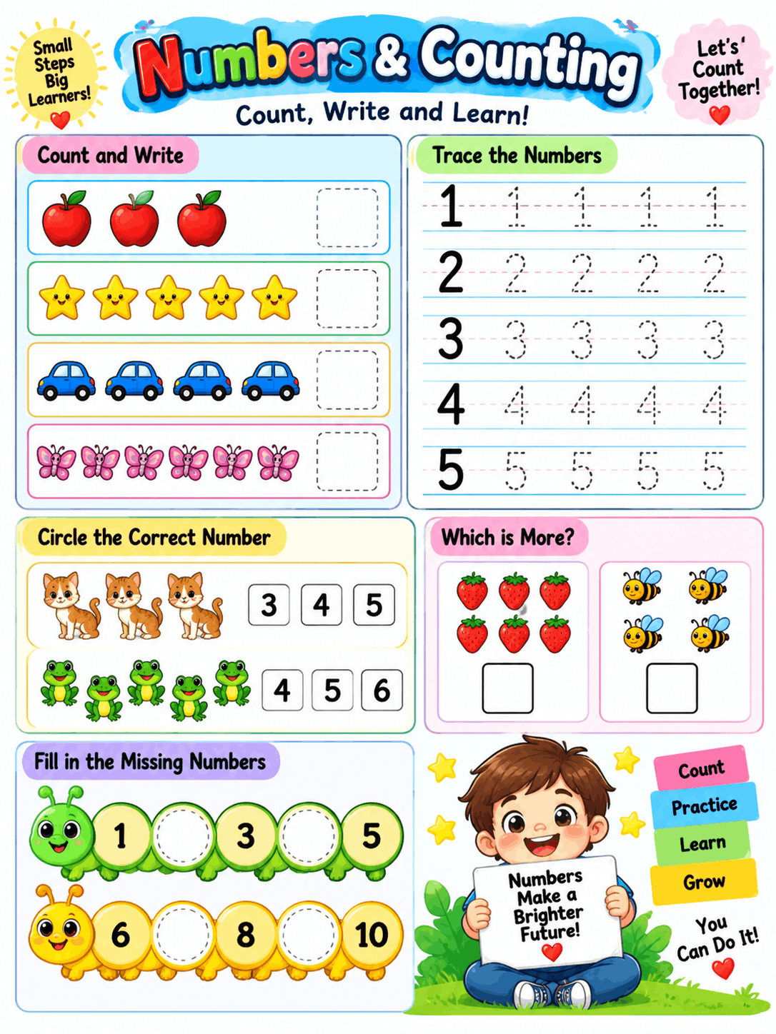 Numbers Worksheet