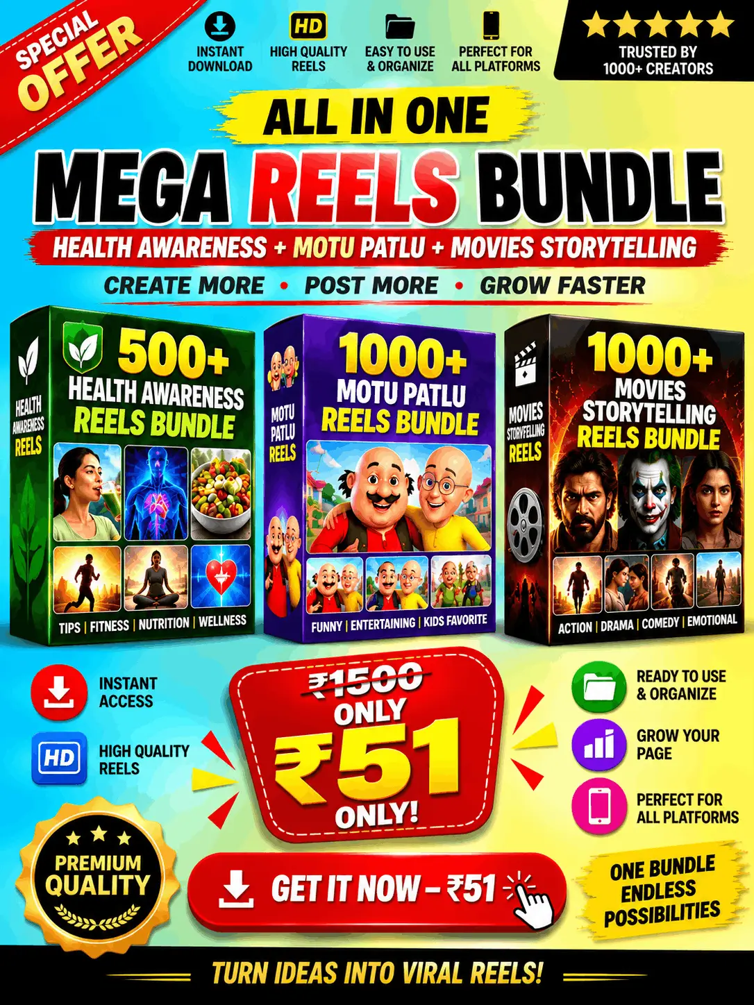 2500+ Reels Mega Bundle